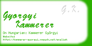 gyorgyi kammerer business card